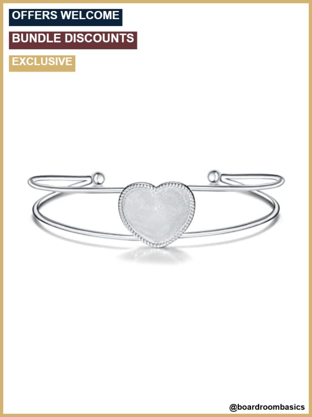 925 Sterling Silver Heart Locket Bracelet Photo Cuff for Women Gift